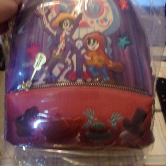 Loungefly Disney Pixar Moments Coco Miguel And Hector Performance new Backpack - Picture 4 of 4